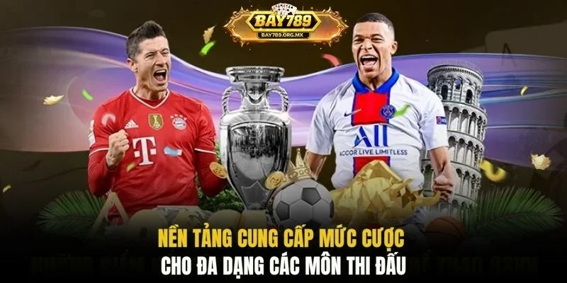 Nền tảng cung cấp mức cược cho đa dạng các môn thi đấu